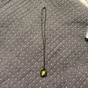 NIB Rustic Daisy Soldered Crystal Pendant Necklace, Rustic Bling